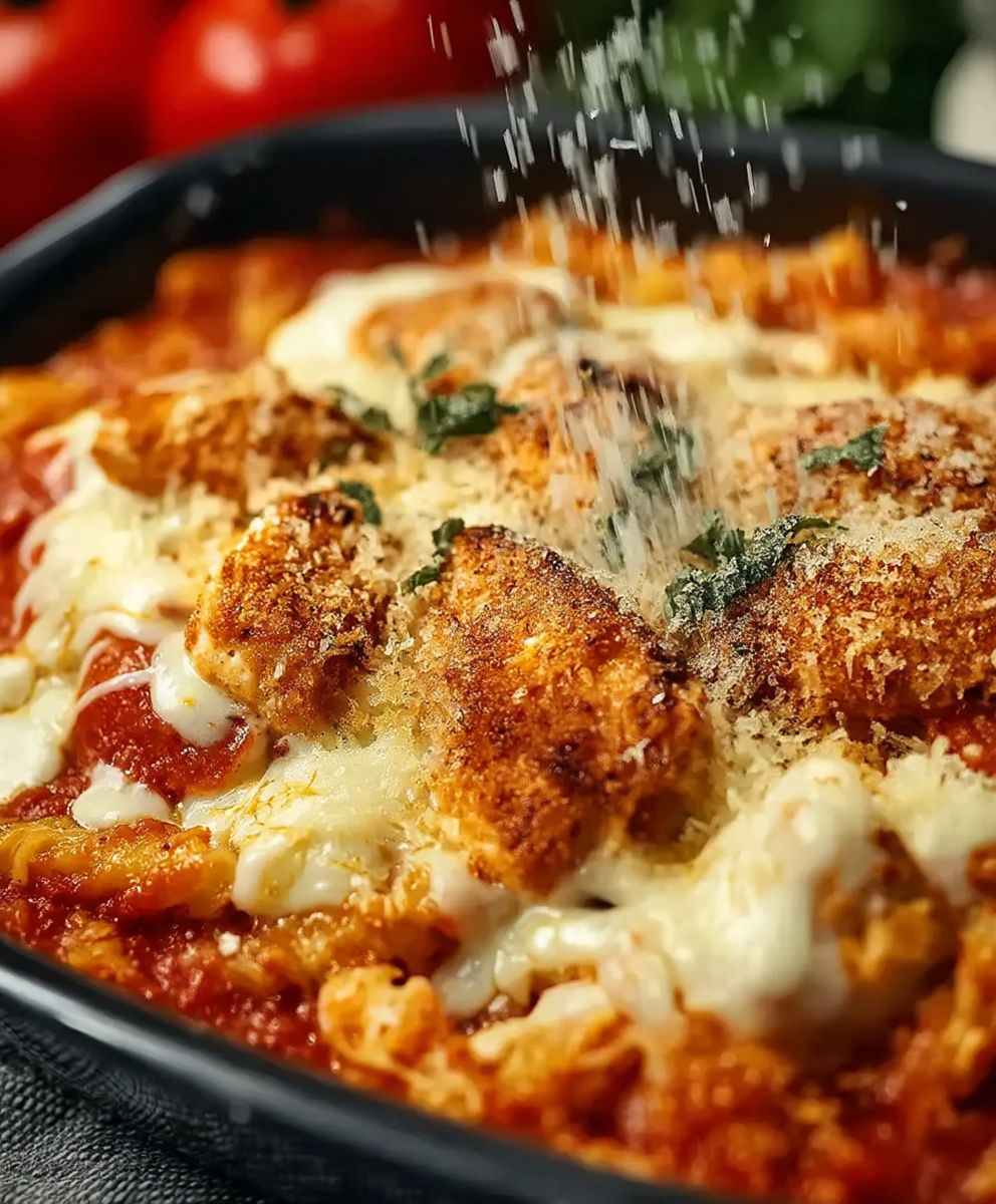 Poulet parmesan four