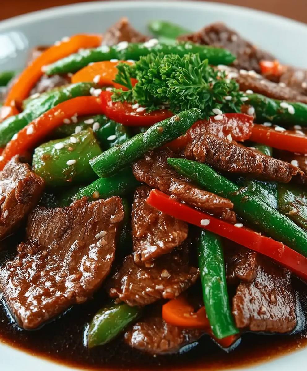 Boeuf sauce haricots noirs