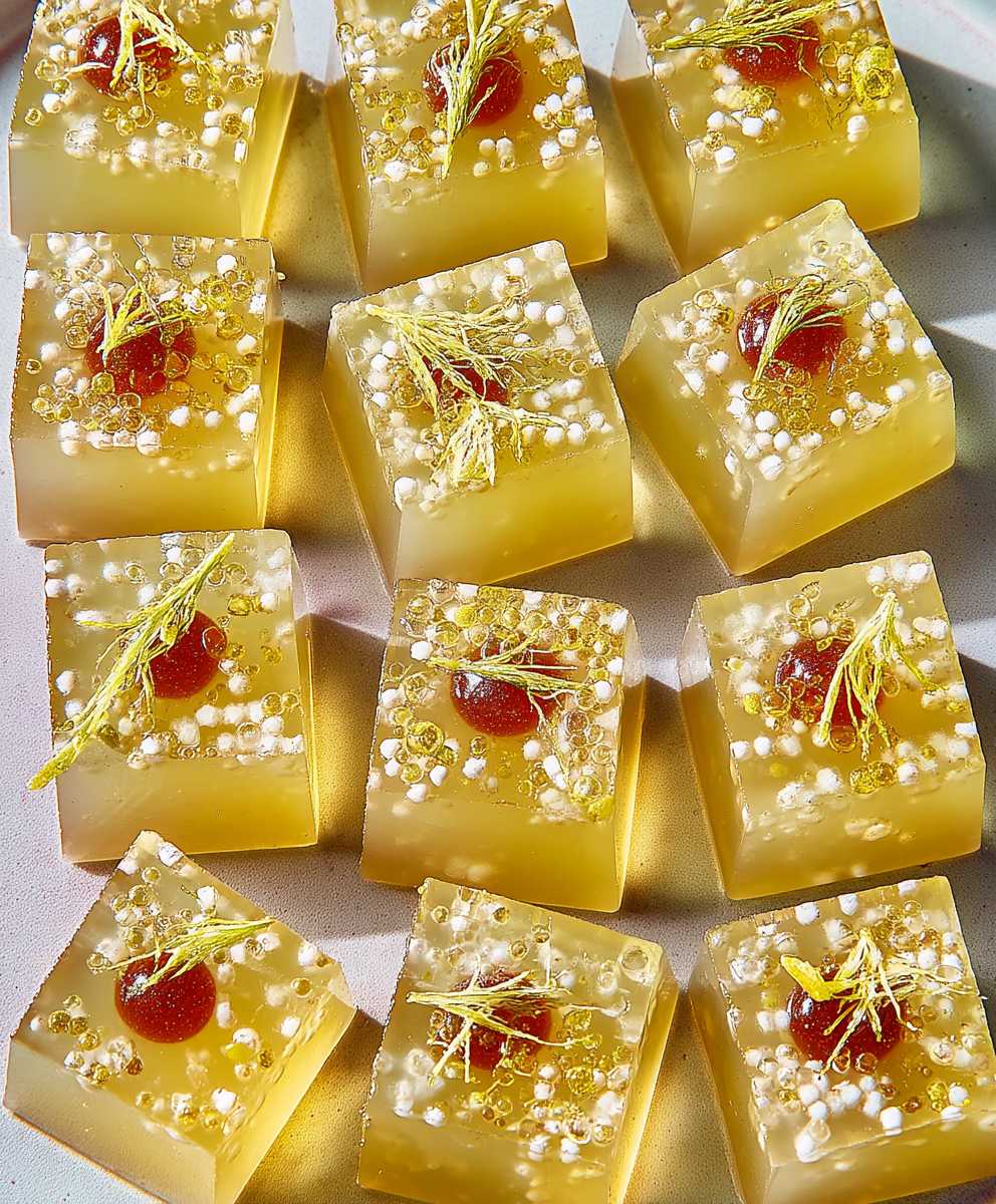 Shots Jell O champagne