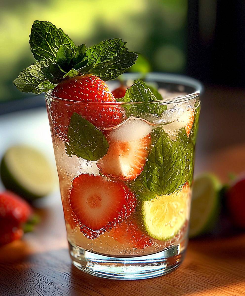 Mojito fraise rhum blanc