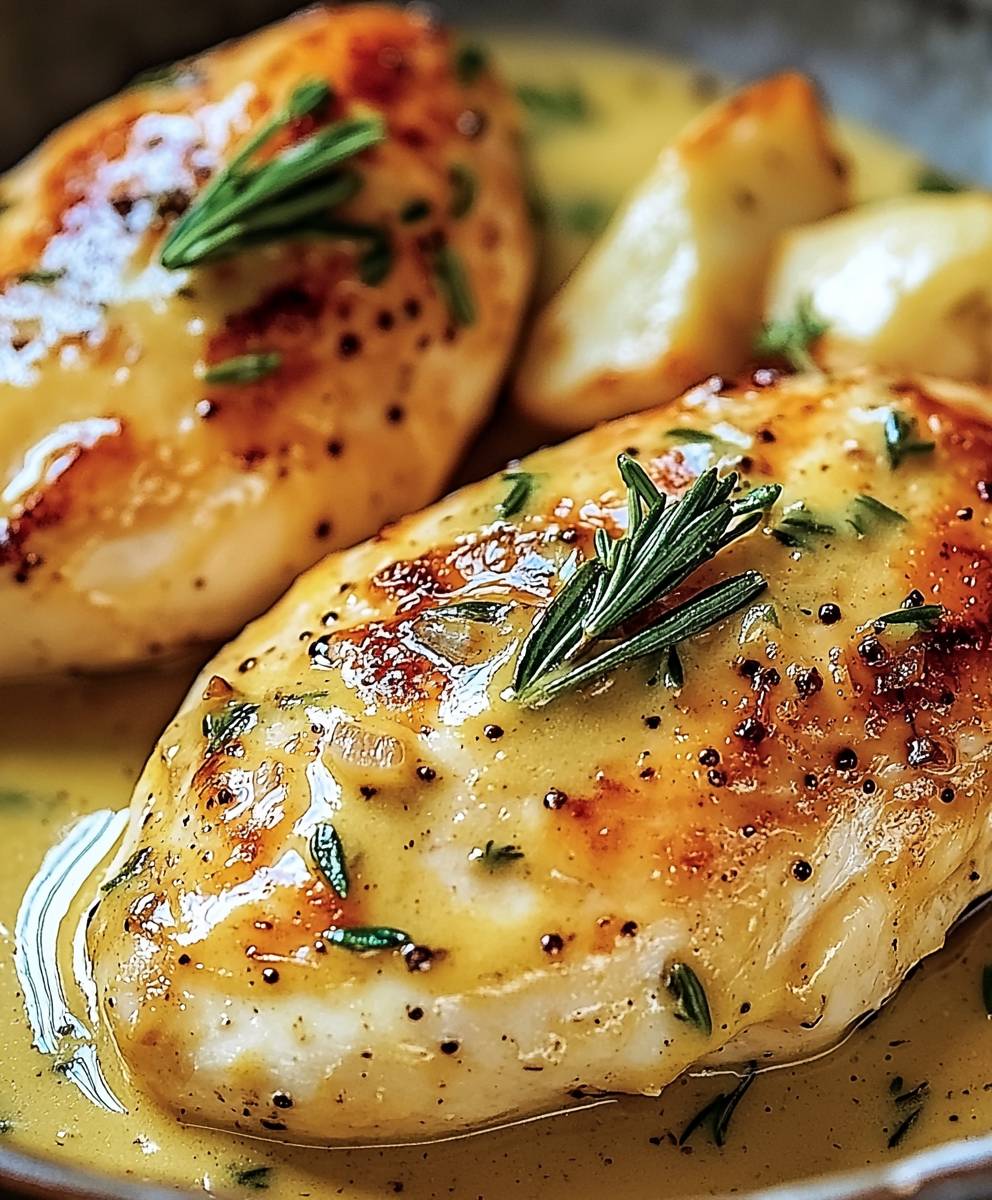 Poulet moutarde estragon