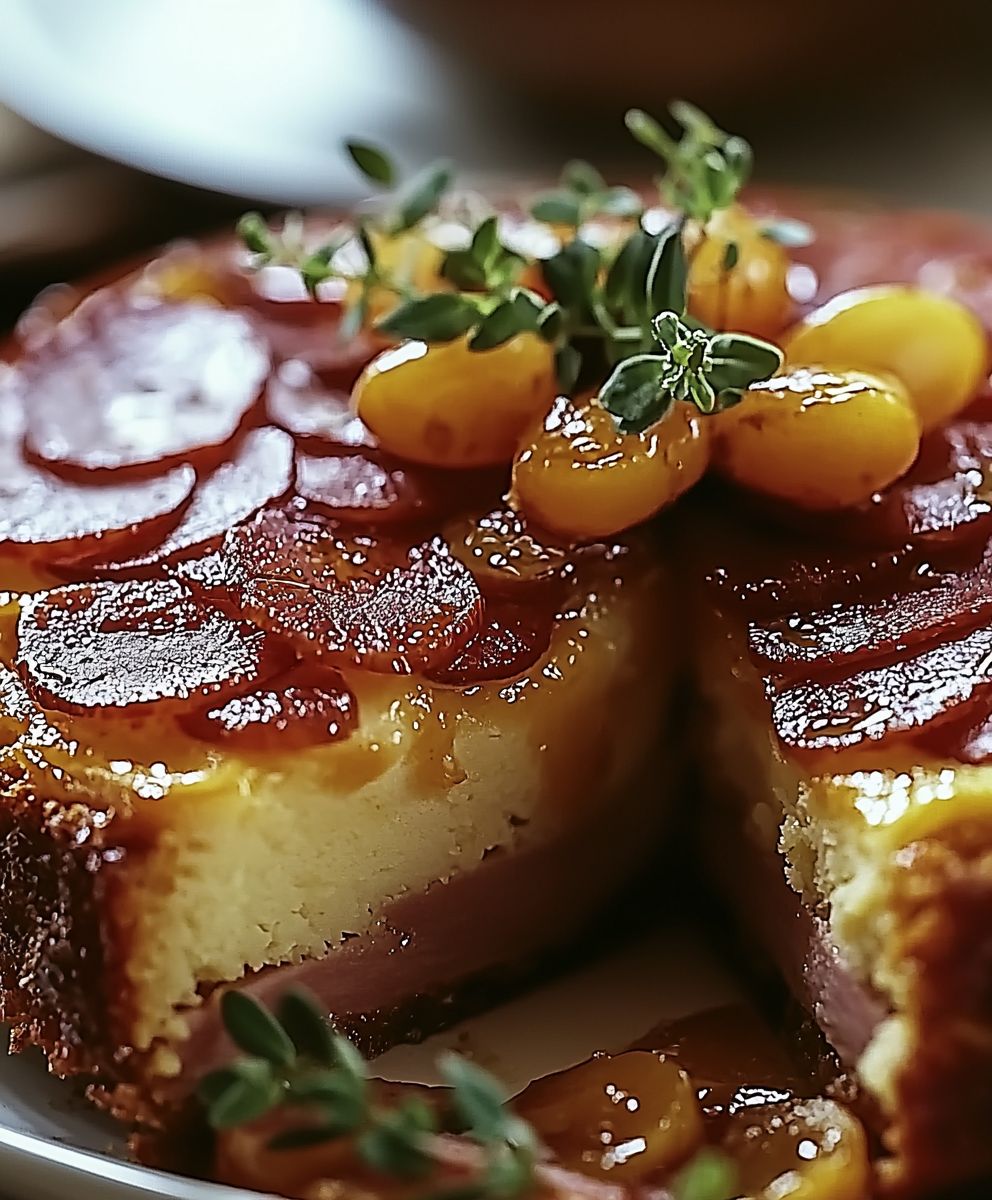 Cake savoureux au jambon