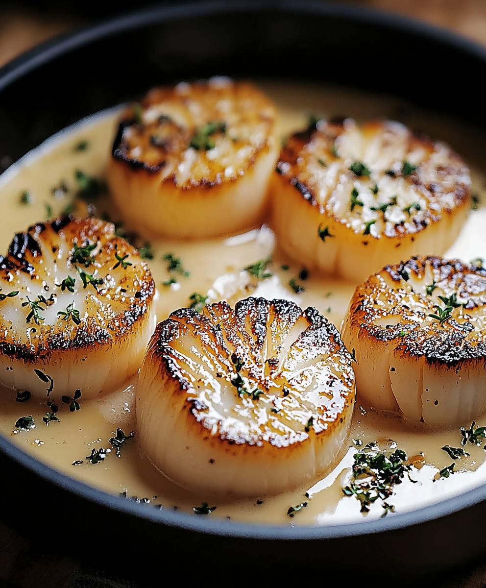 Noix St-Jacques à la Crème