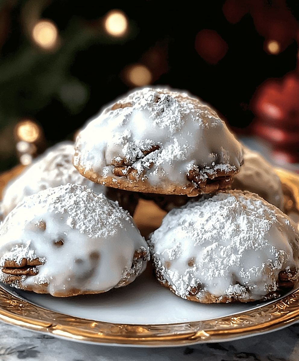 Biscuits boule neige noix pécan