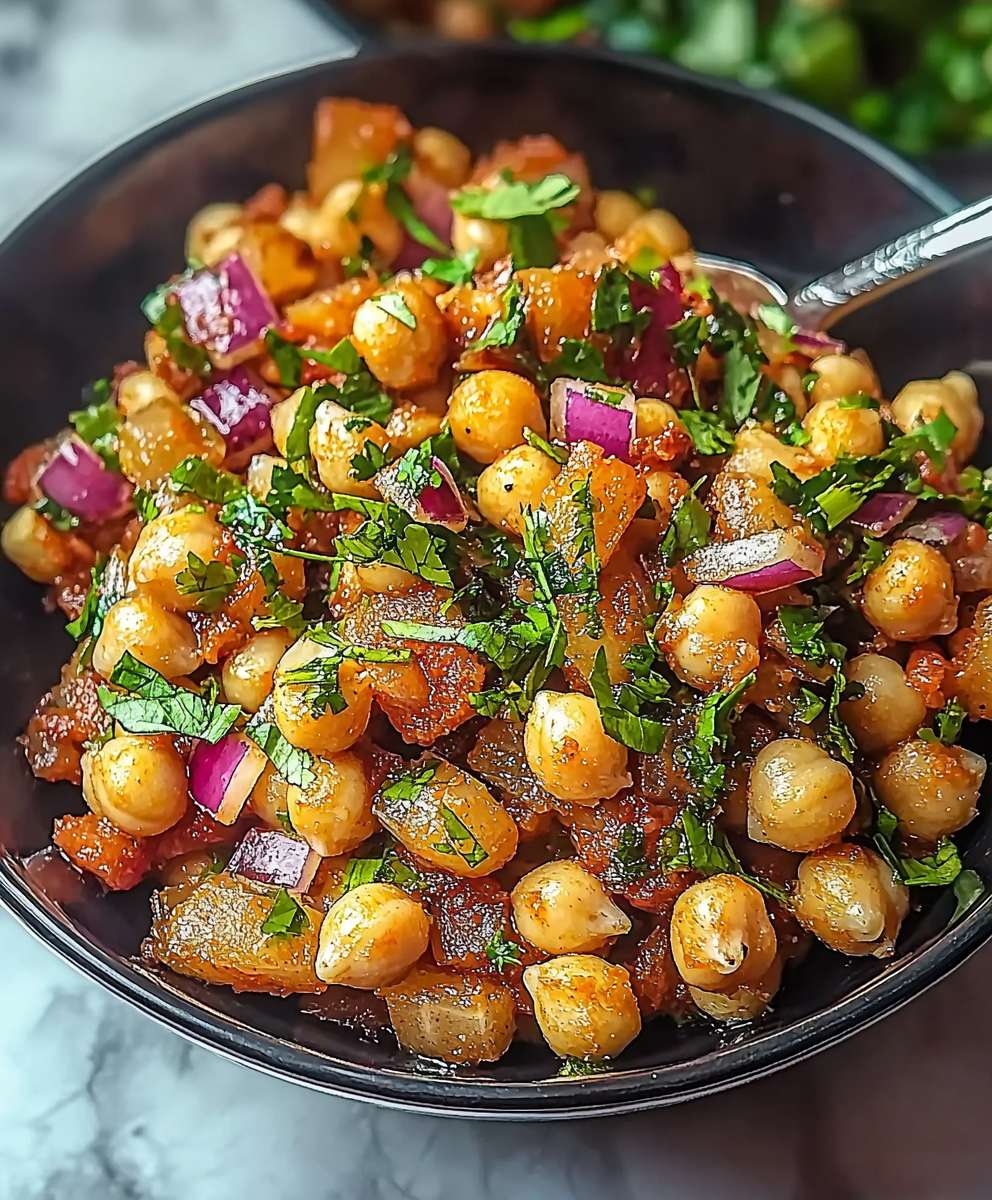Chaat aux pois chiches