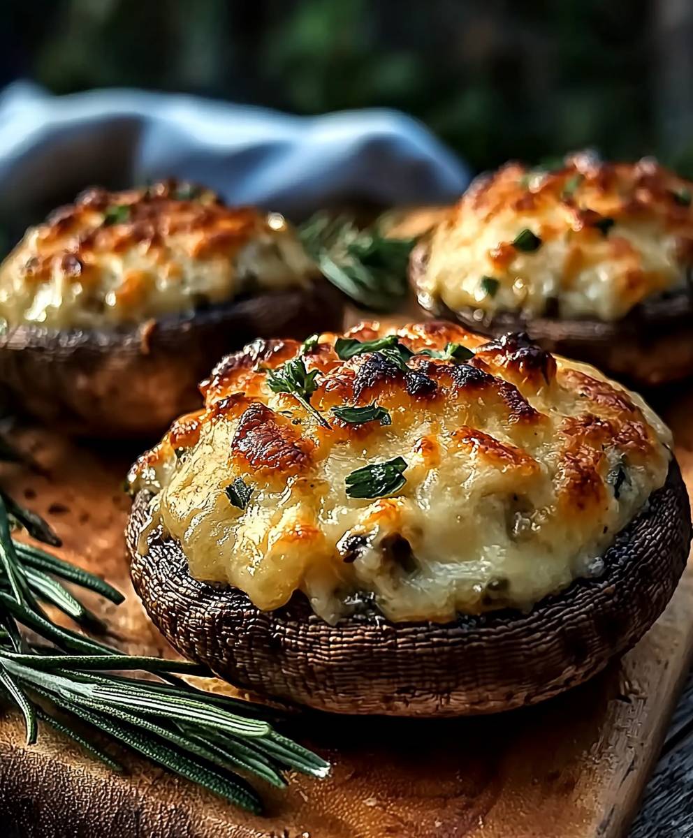 Champignons farcis au fromage