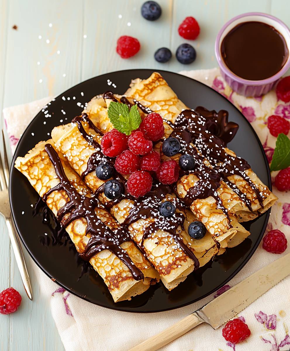 Chocolat crêpe dentelle croustillant