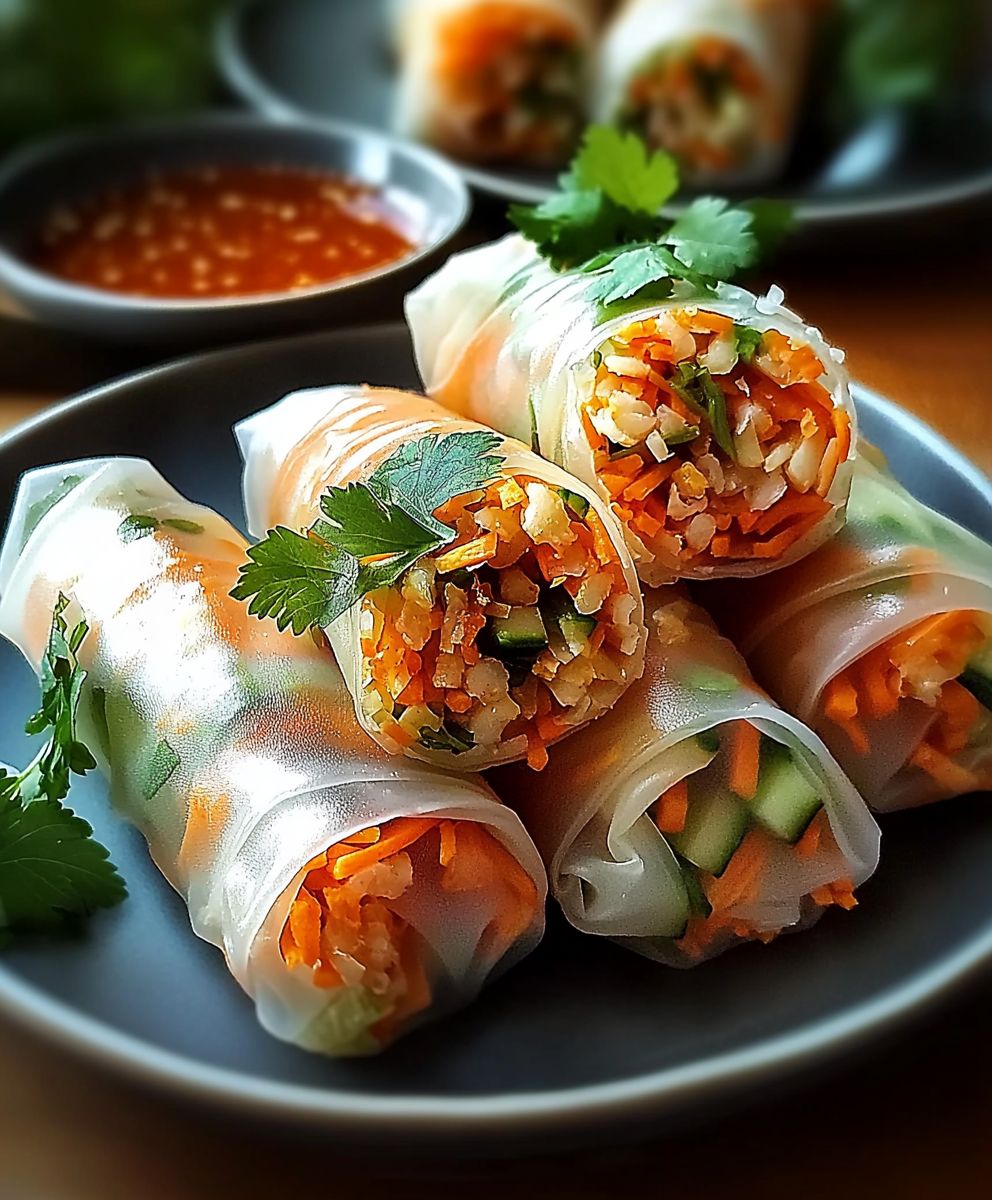 Rouleaux de printemps légumes croquants