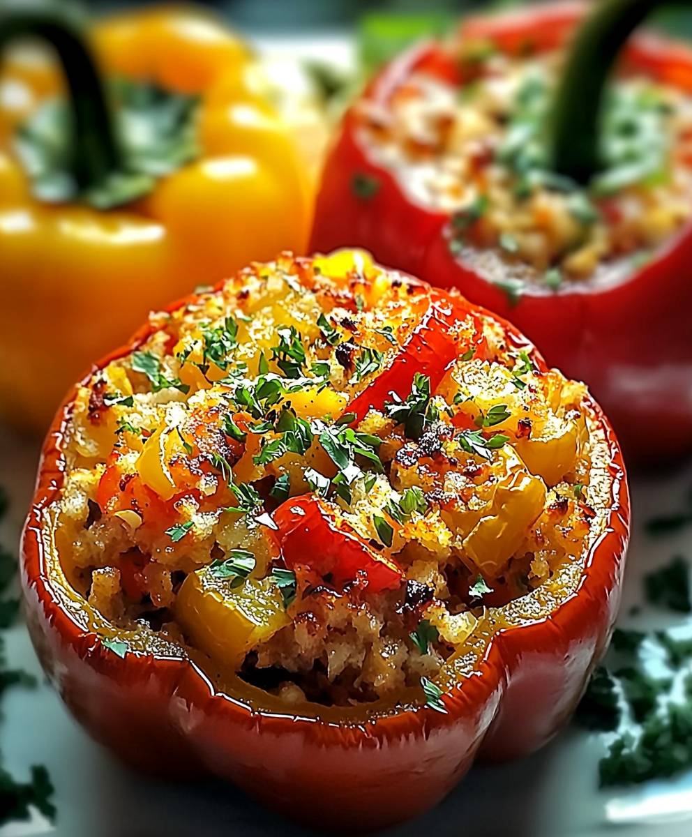 Poivrons farcis légumes