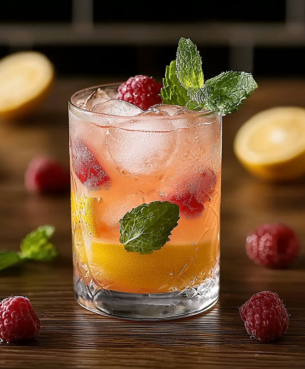 Mocktail rafraîchissant fruits de juin