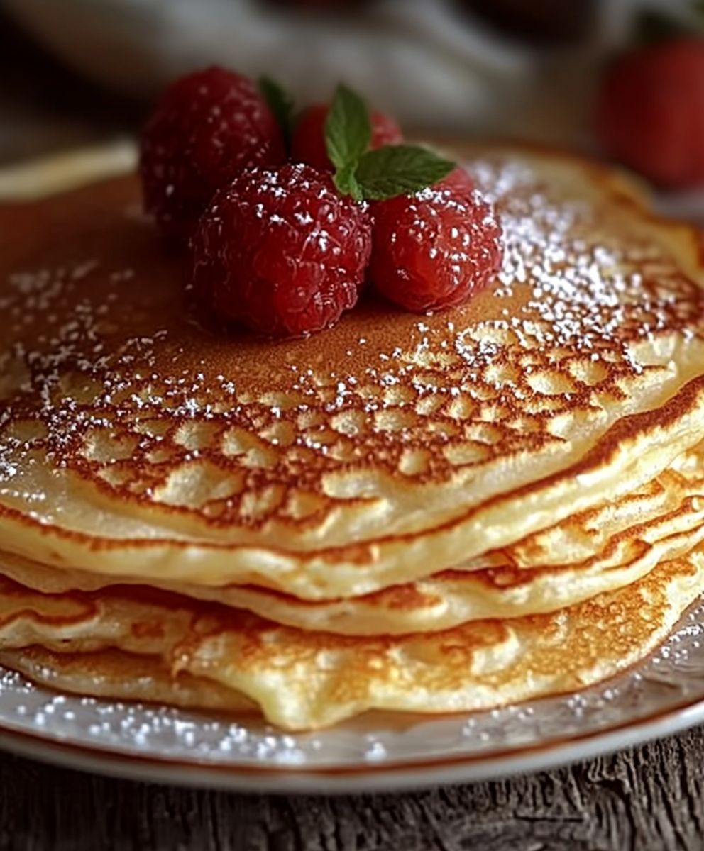 Crepes legeres a la vanille
