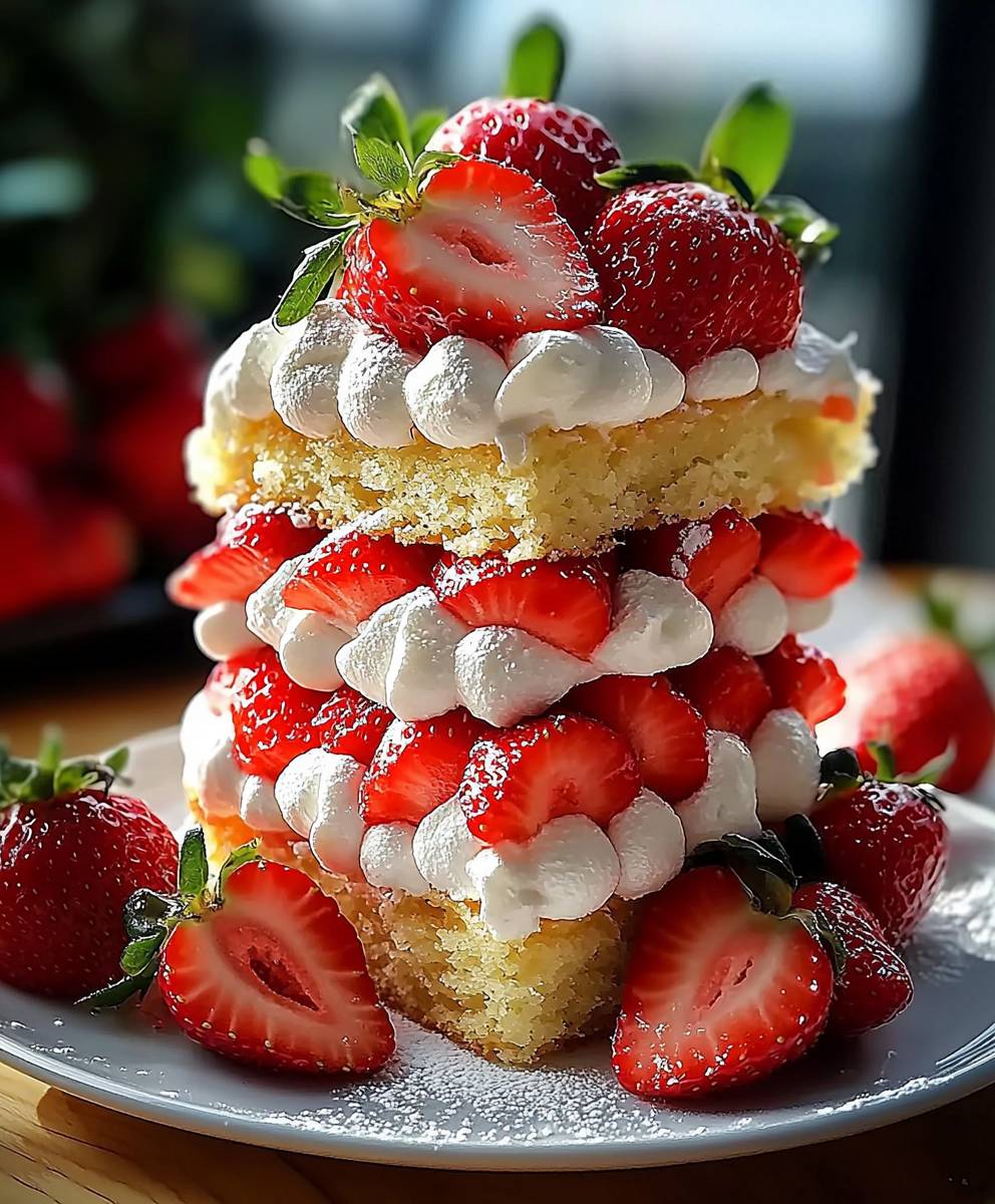 Shortcake aux fraises maison