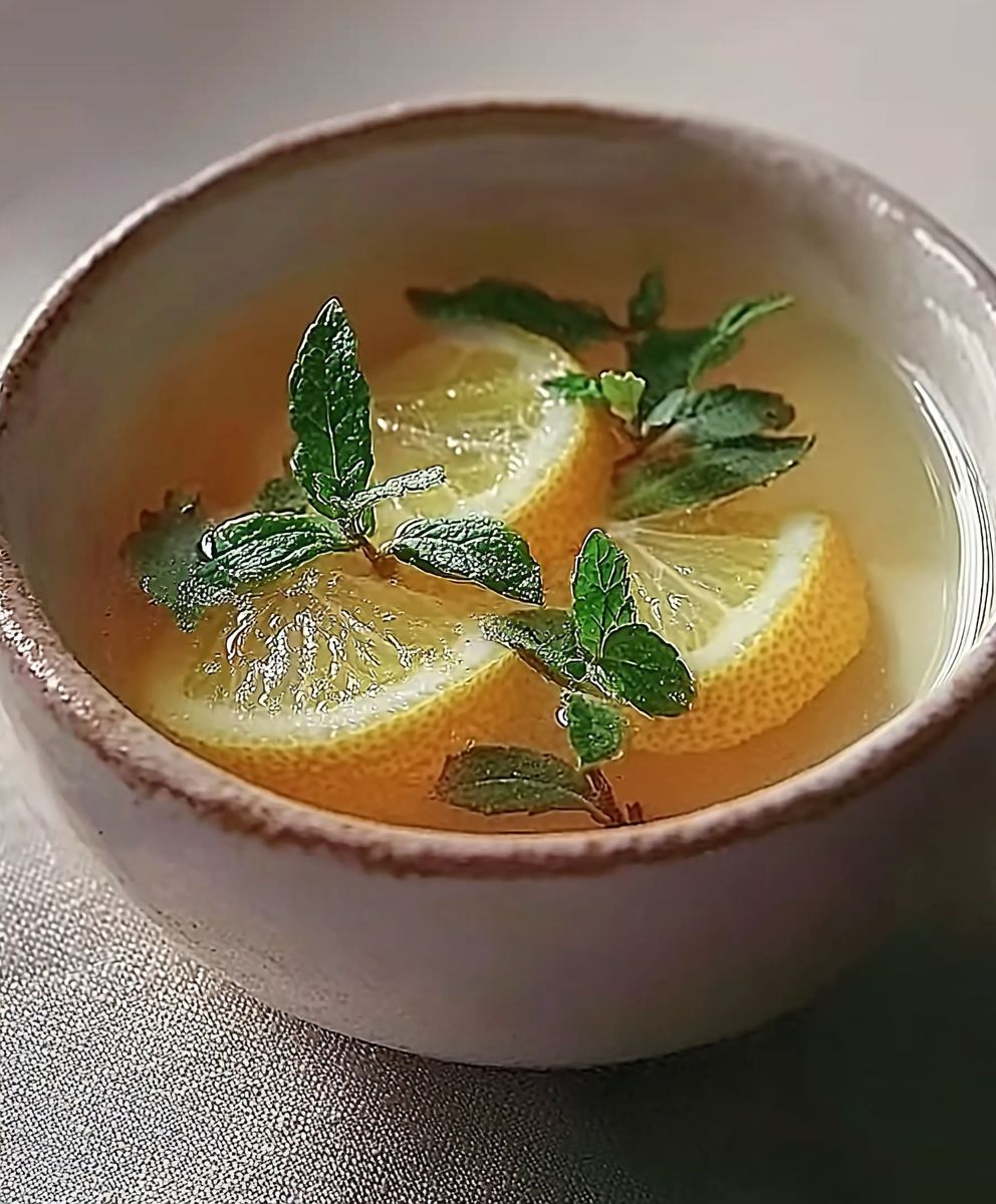 Infusion citron menthe thym