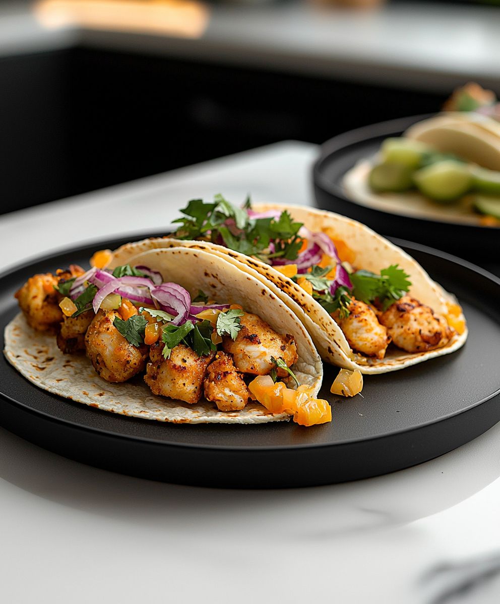 Tacos poulet croustillant air fryer