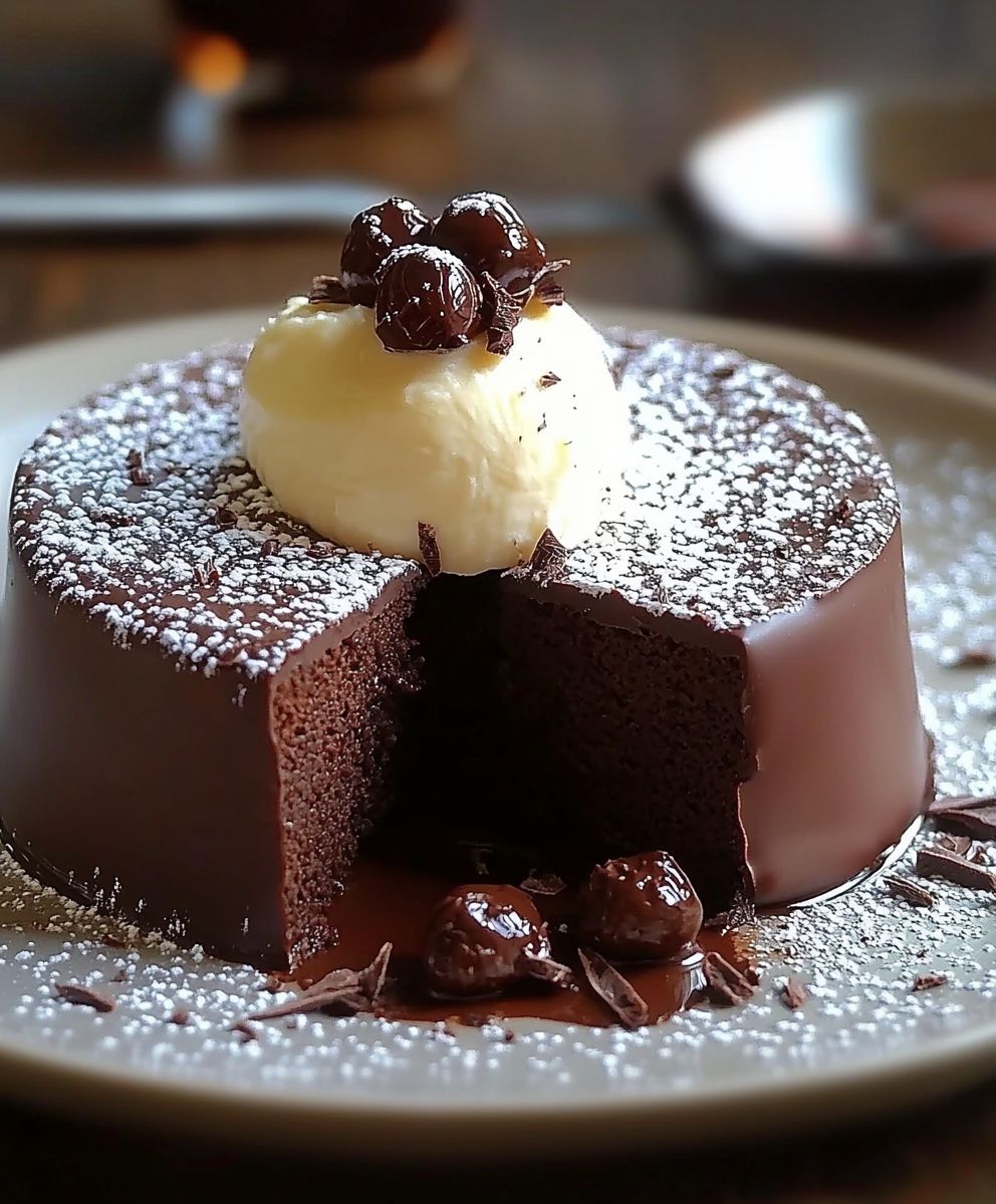 Fondant chocolat fromage blanc