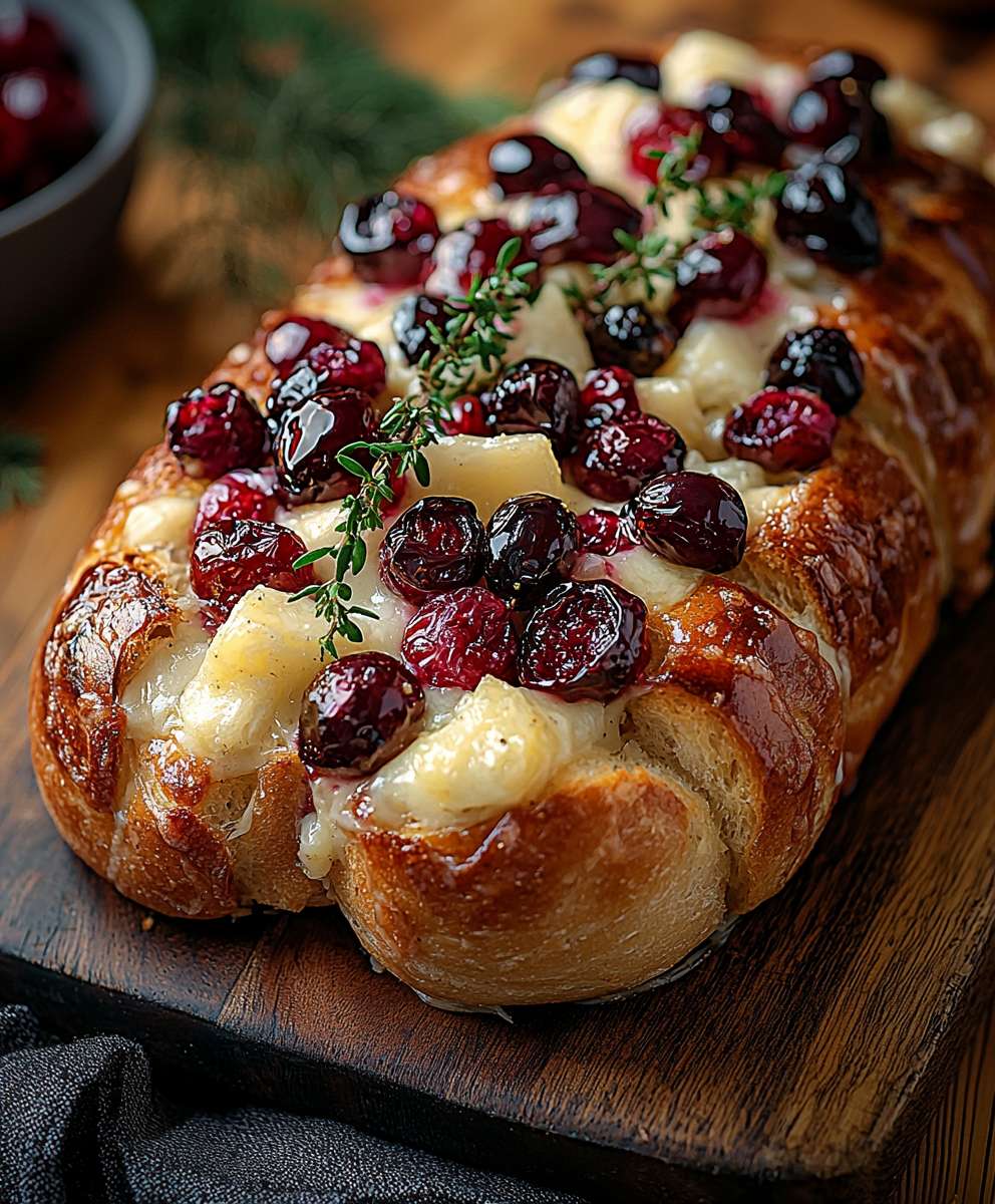 Pain au levain canneberges brie