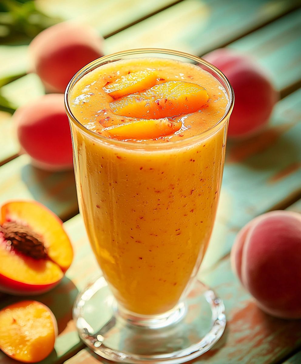 Smoothie pêche abricot