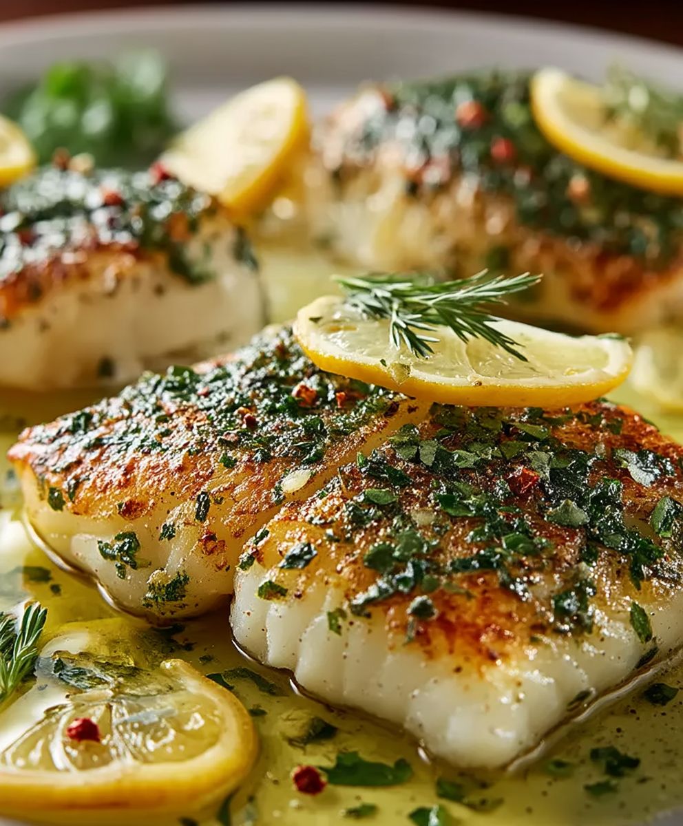 Tilapia rôti herbes citron