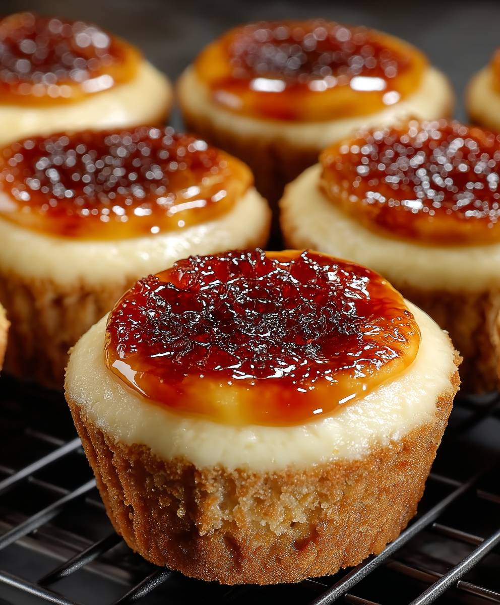 Cheesecake Crème Brûlée Cupcakes