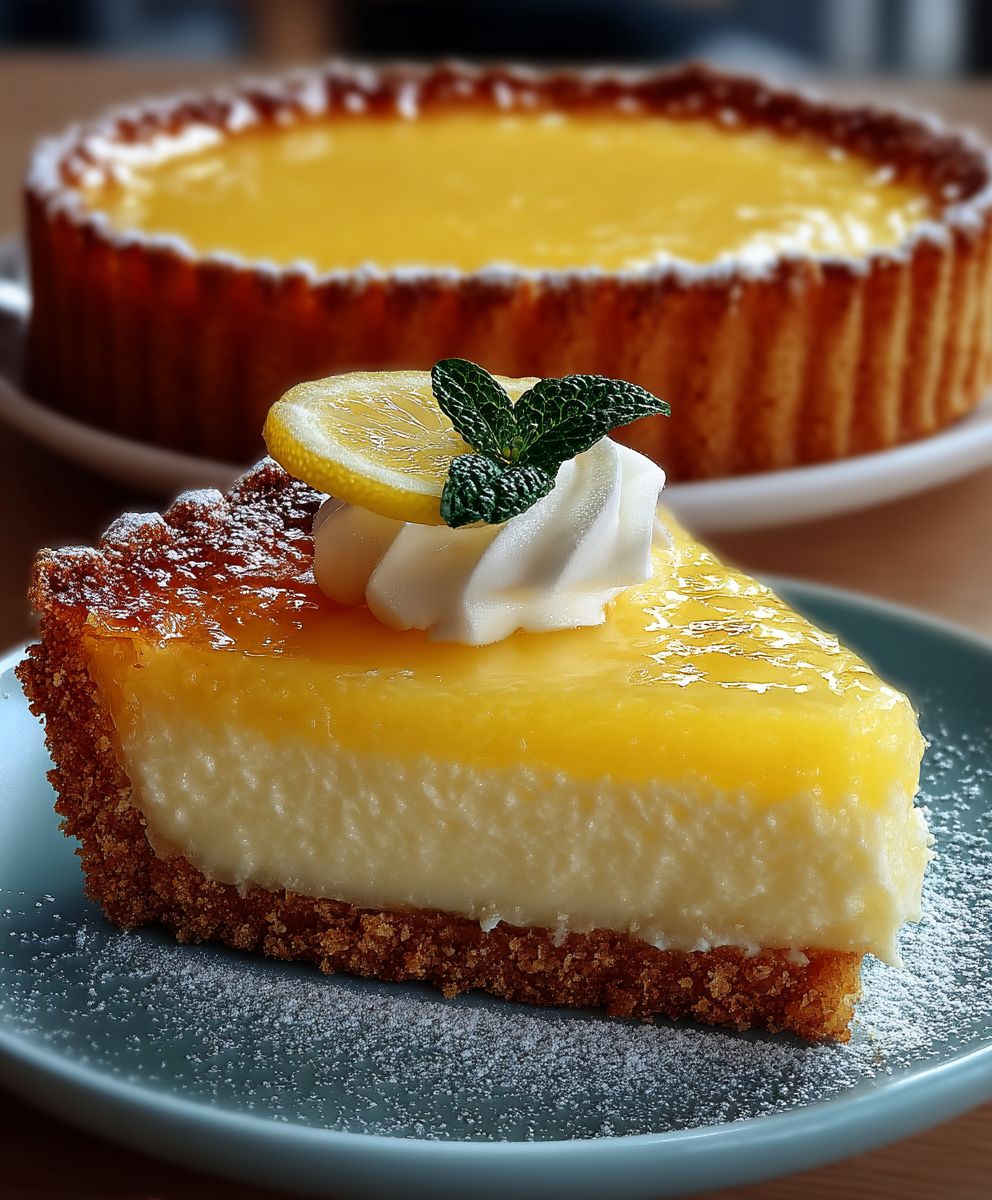 Gâteau citron crème anglaise