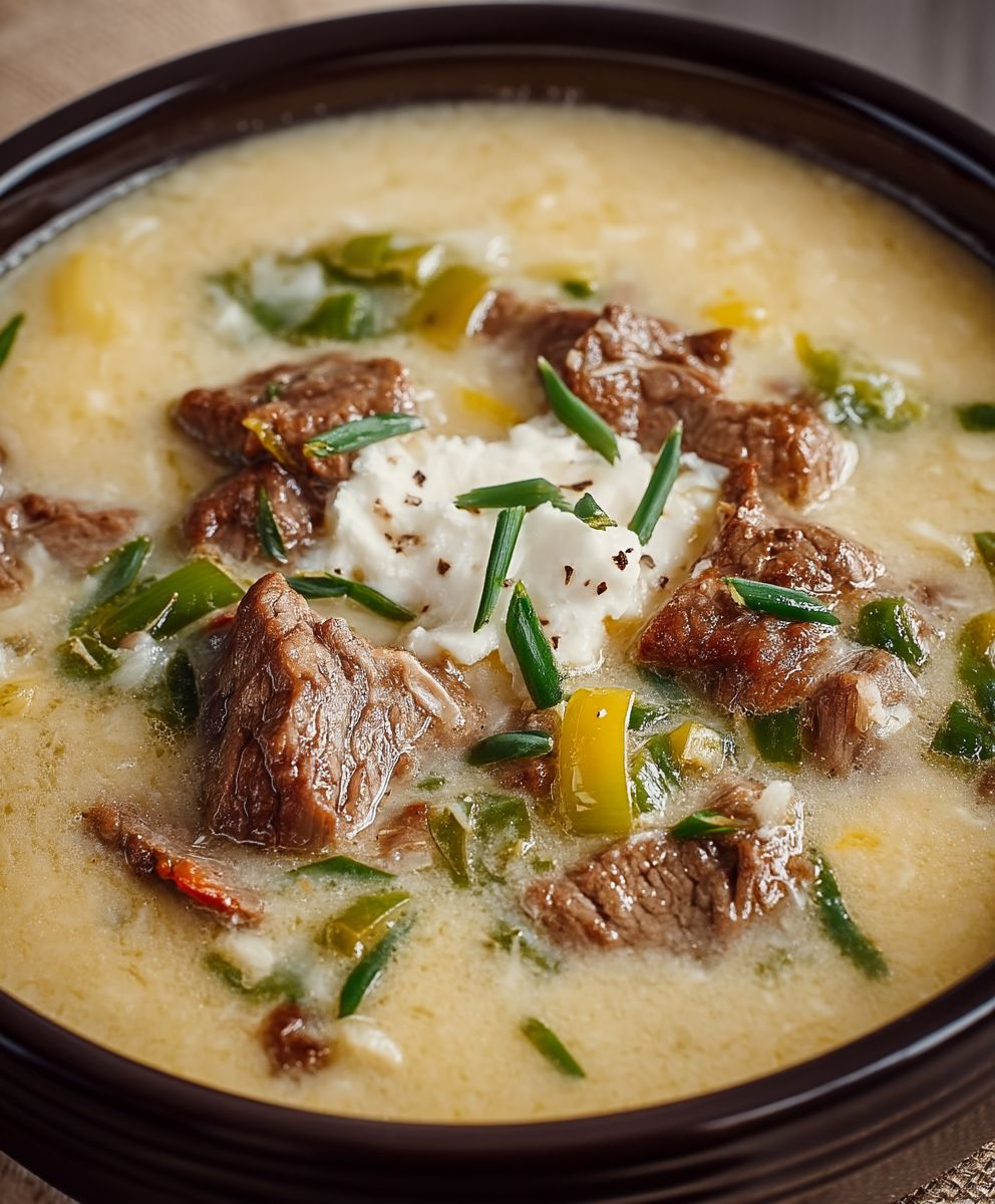 Soupe Philly Cheesesteak