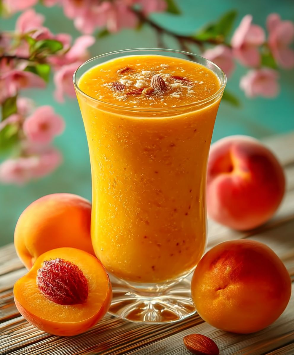 Smoothie pêche abricot