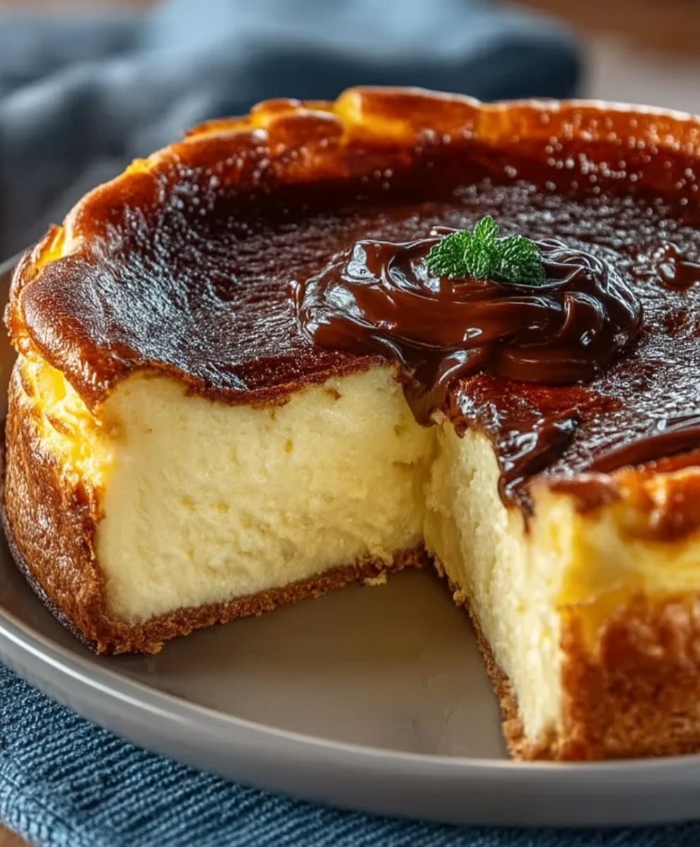 Gateau au fromage basque