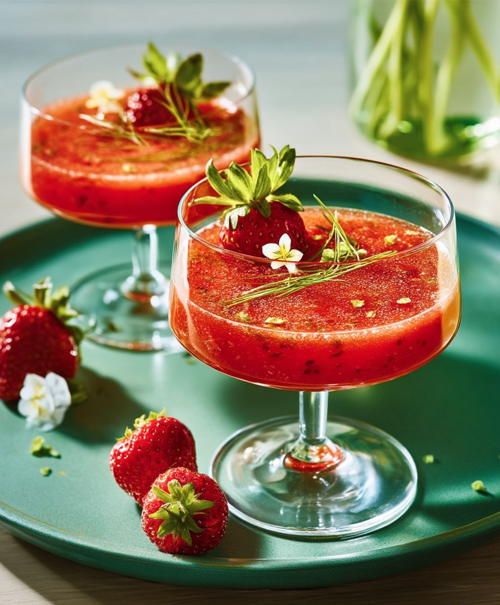 Cocktail fraises estragon Orléans