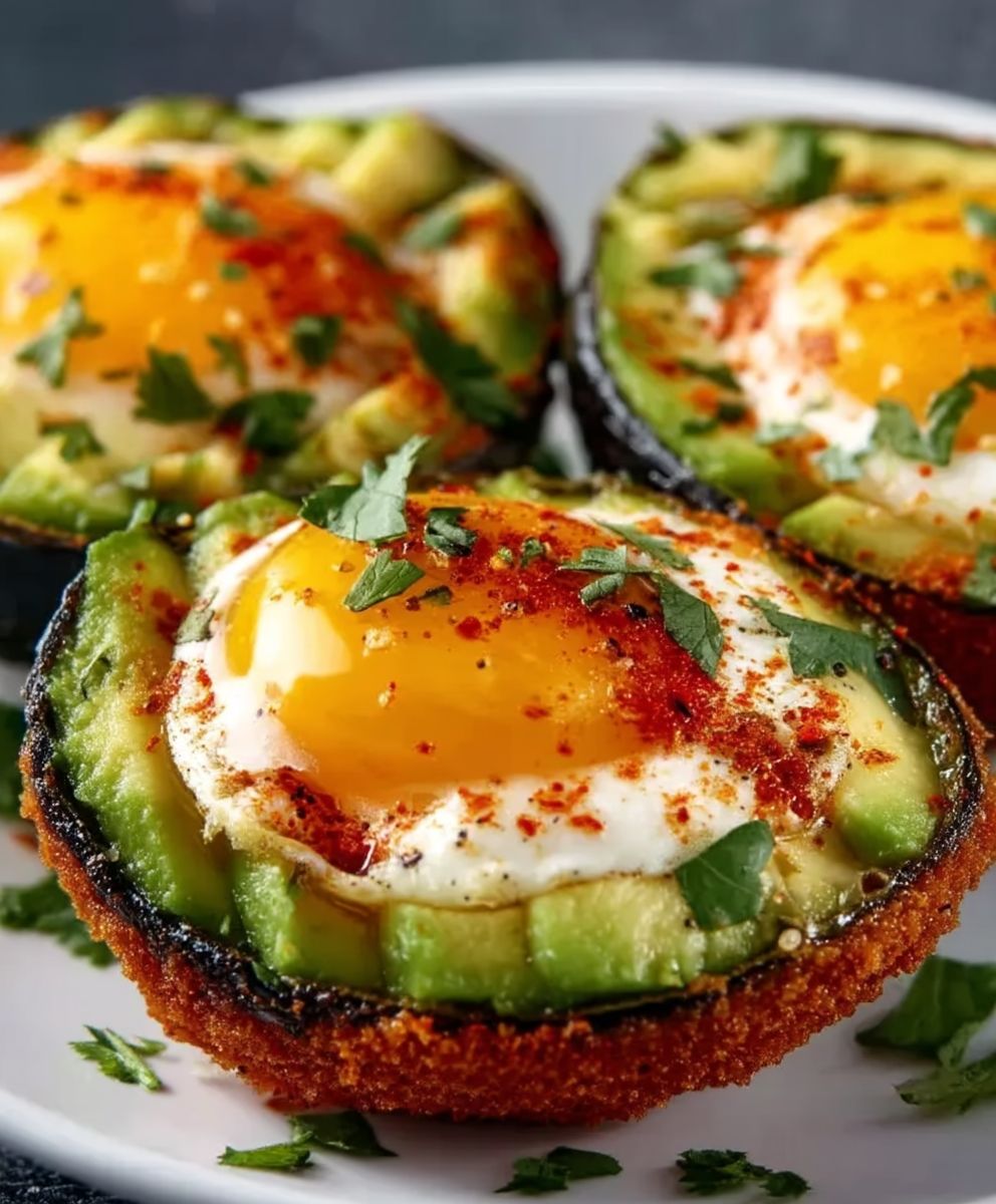 Oeufs avocat friteuse