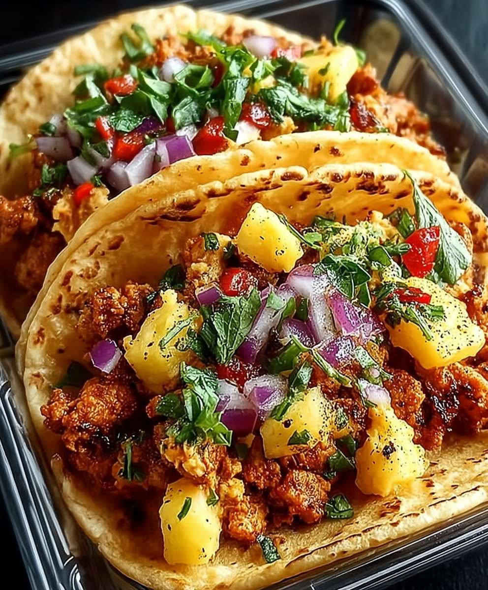 Tacos brouillés préparation repas petit déjeuner