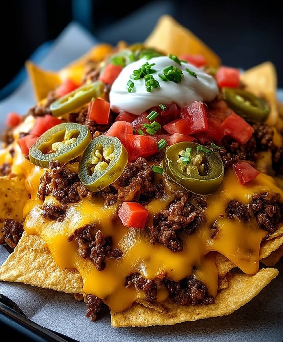 Nachos cheeseburger