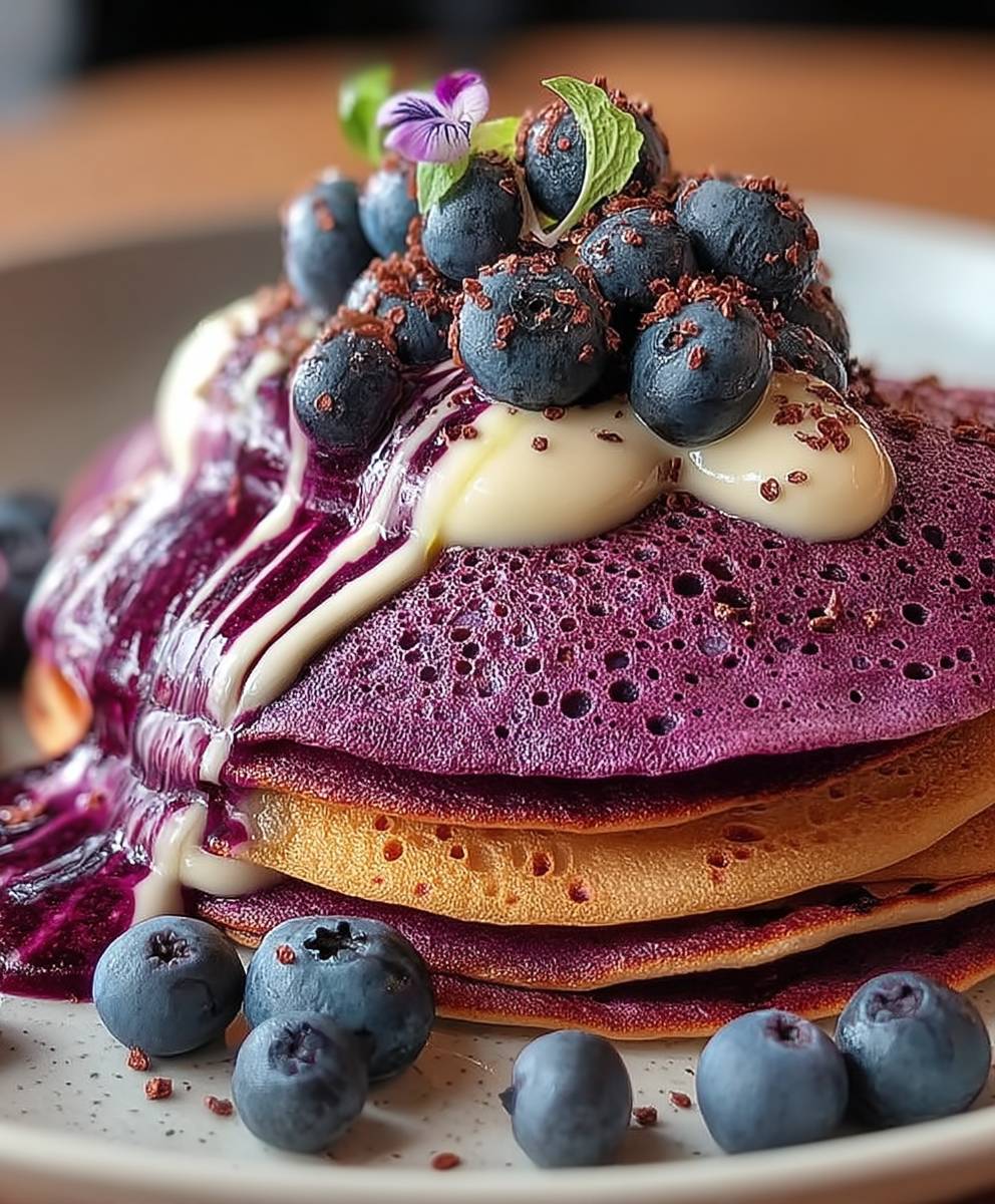 Crêpe violette facile