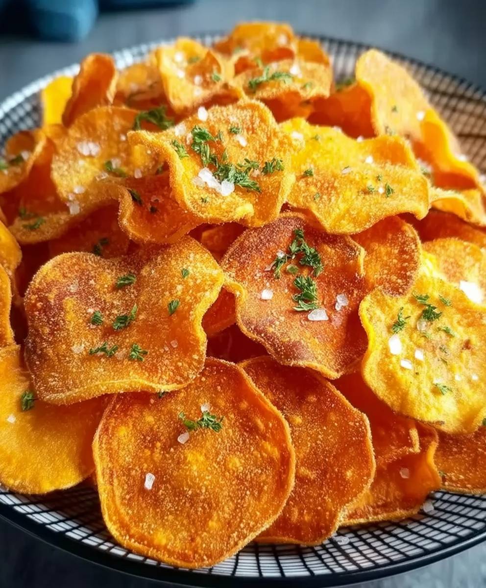 Chips de patates douces friteuse air