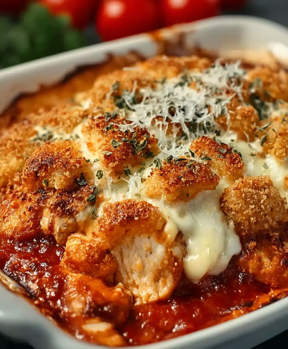 Poulet parmesan four