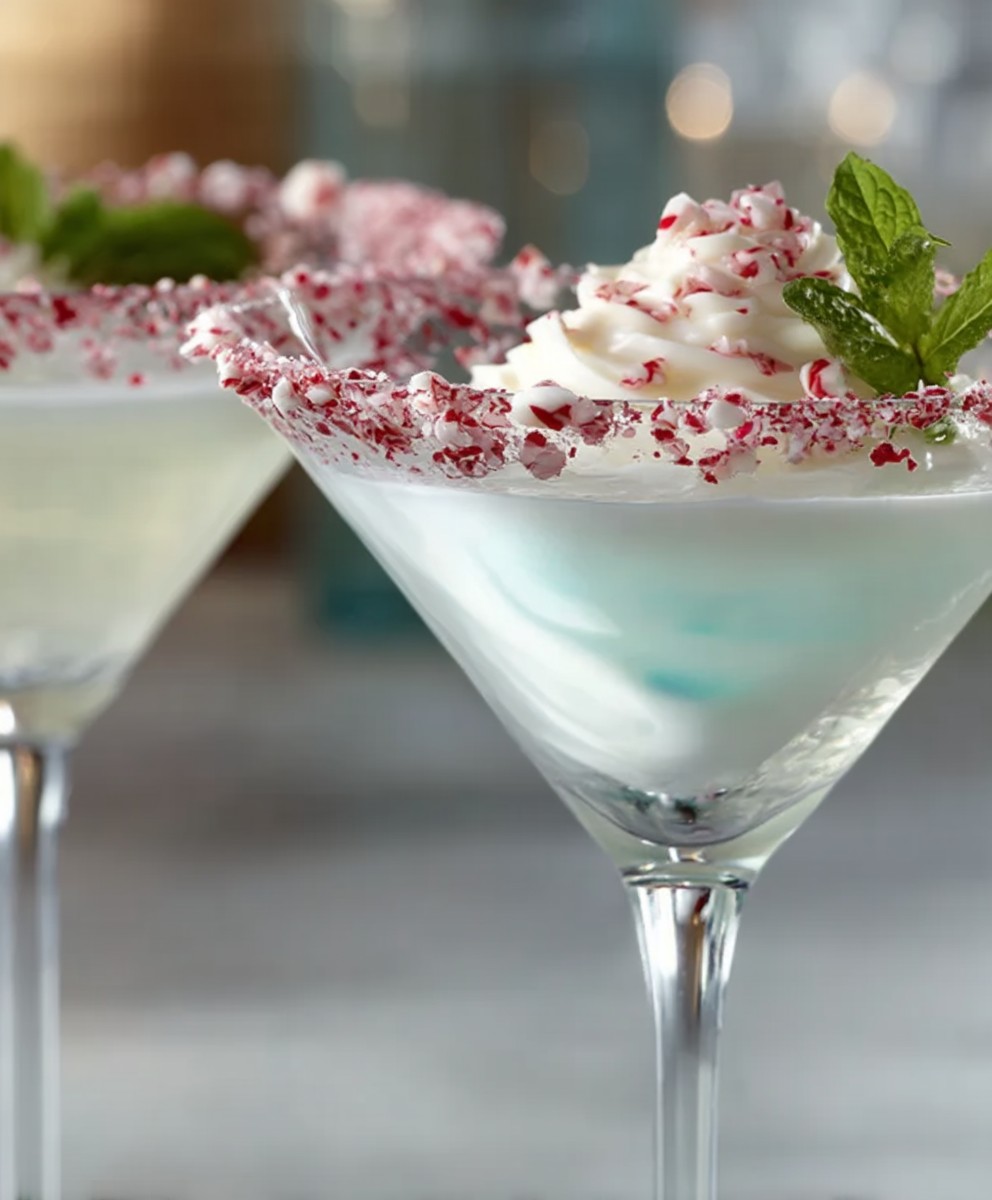 Martini chocolat blanc et menthe