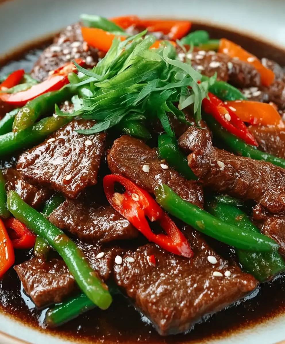 Boeuf sauce haricots noirs