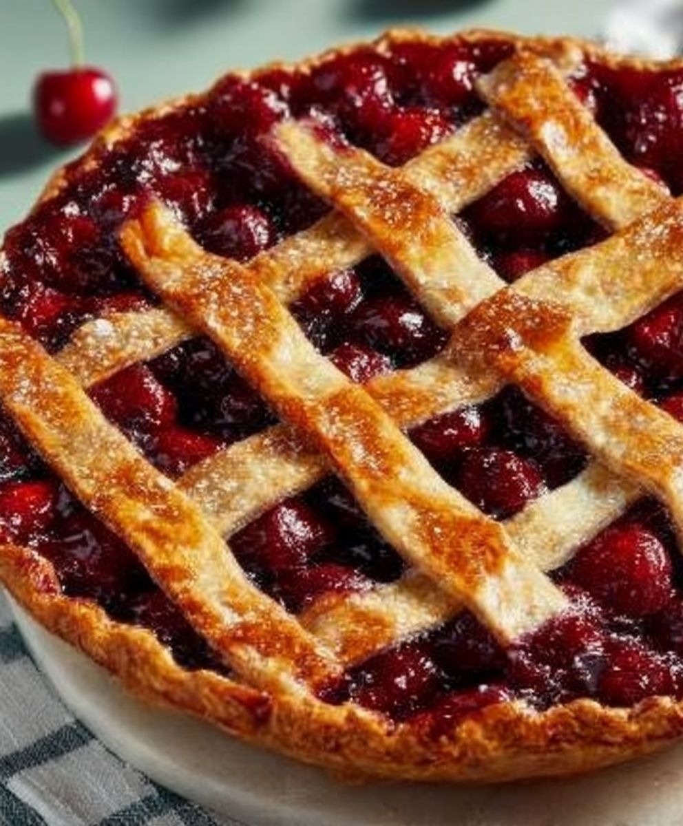 Tarte aux cerises maison