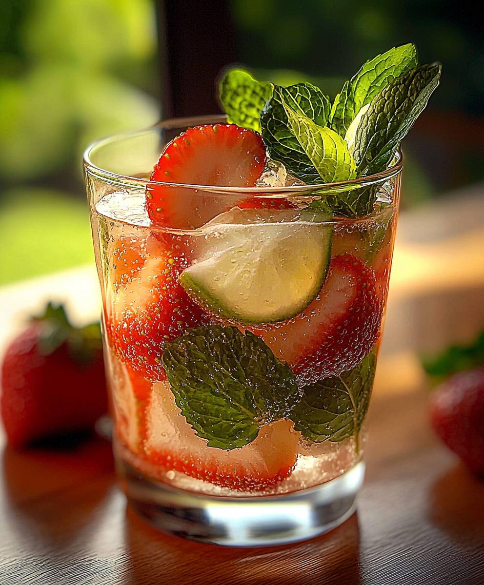 Mojito fraise rhum blanc