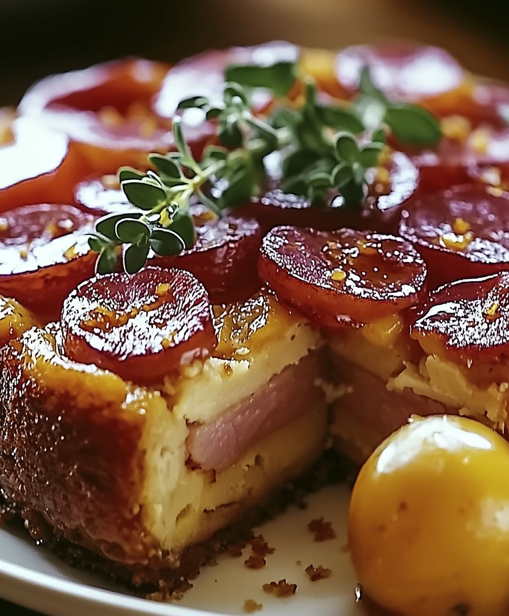 Cake savoureux au jambon