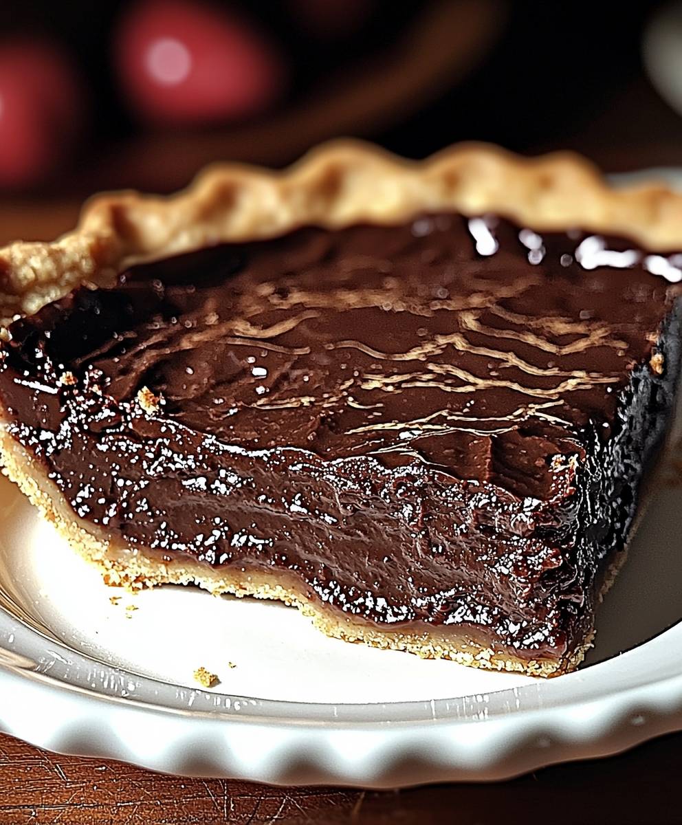 Tarte au fudge chaud