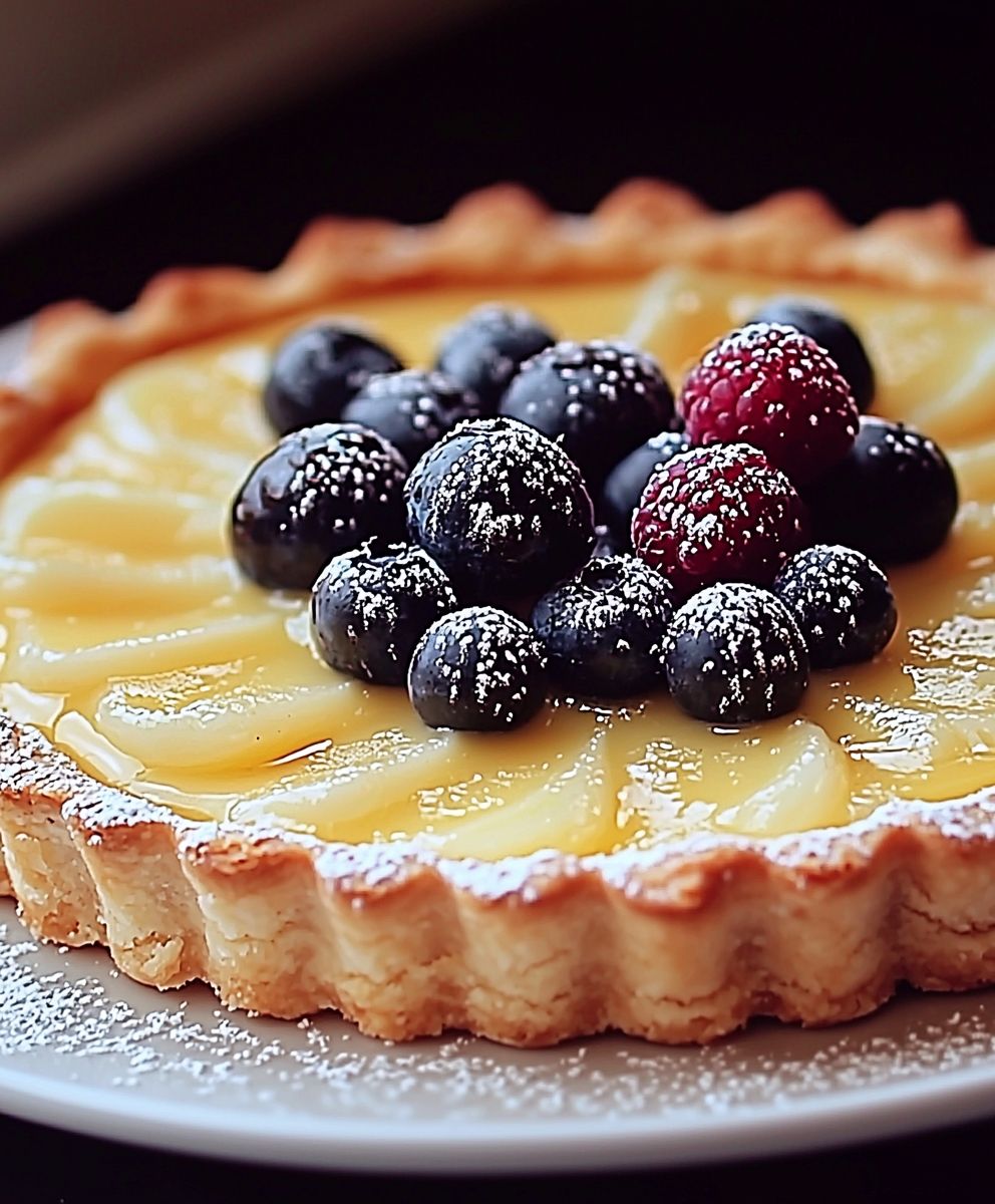 Tarte crème pâtissière