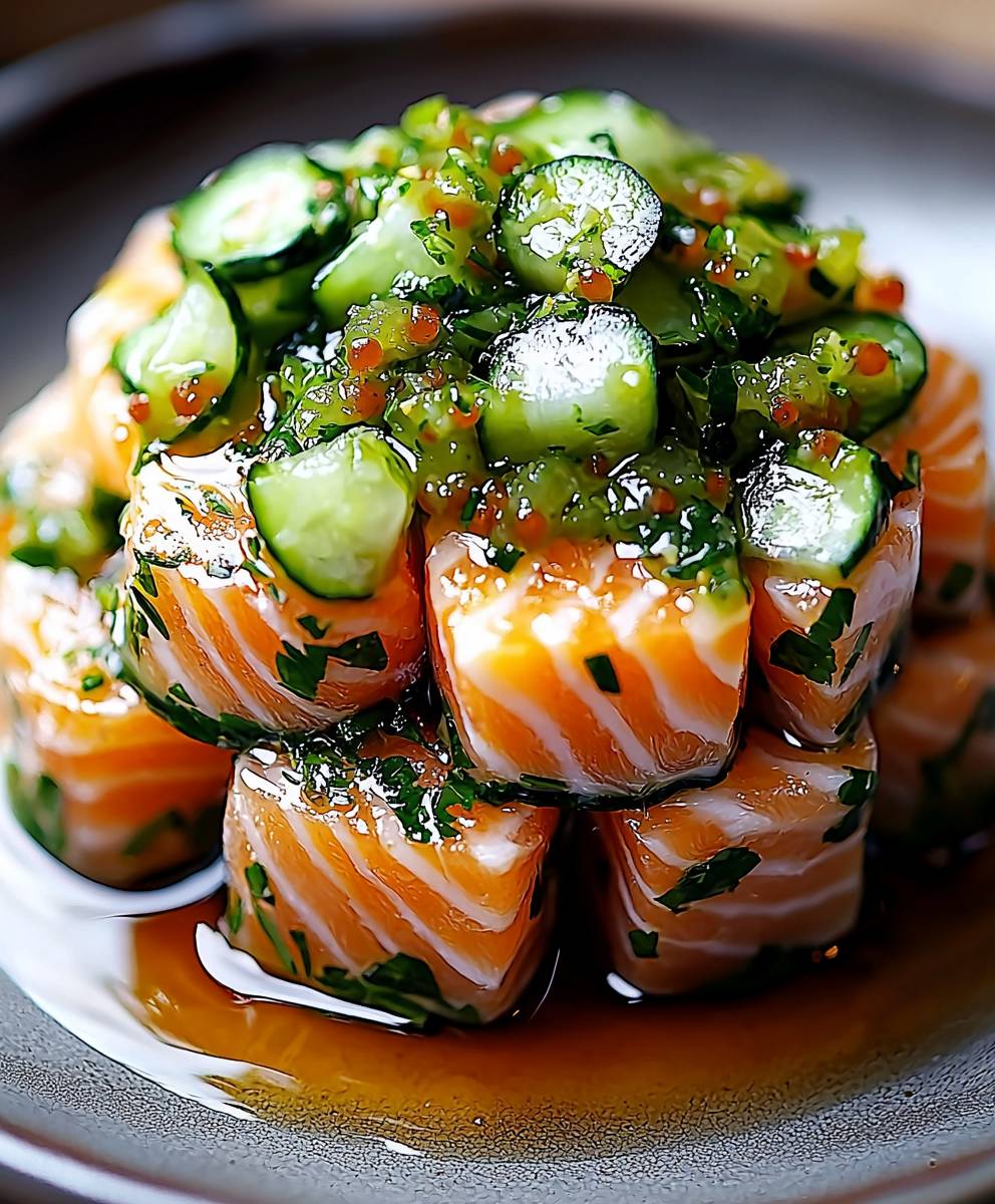 Tartare saumon et relish