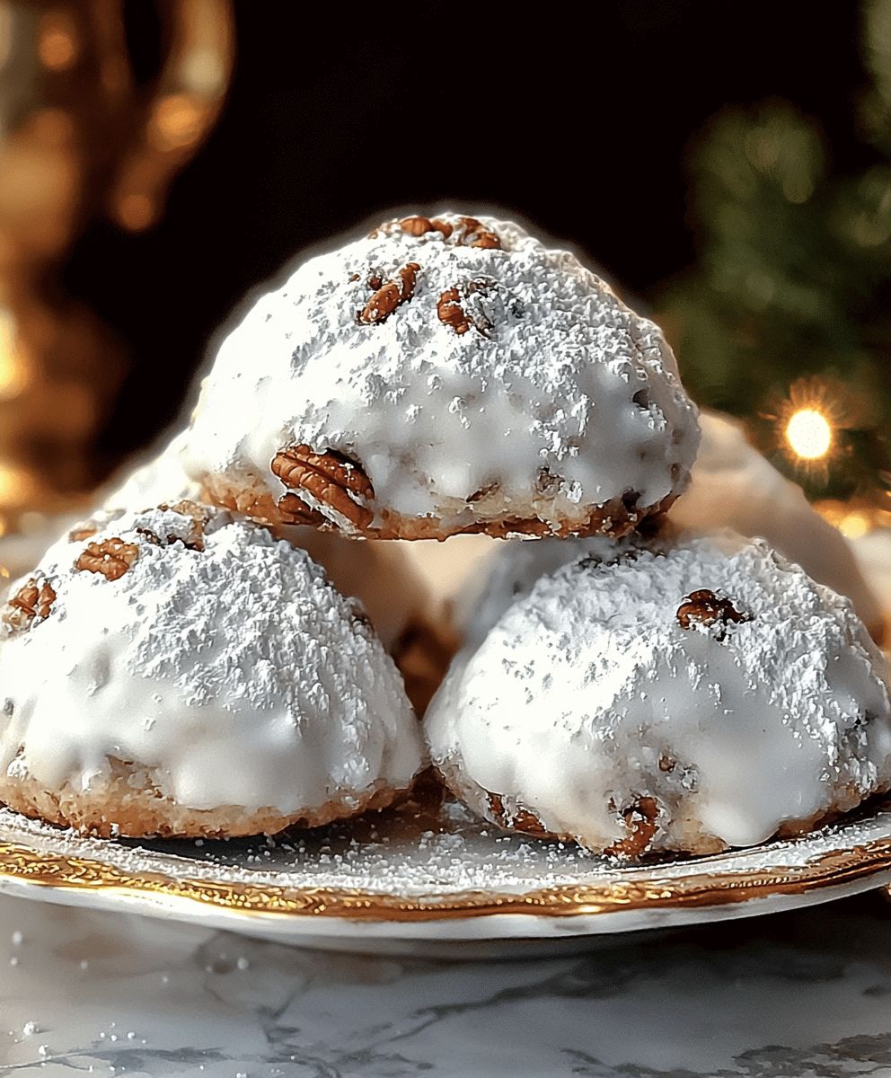 Biscuits boule neige noix pécan