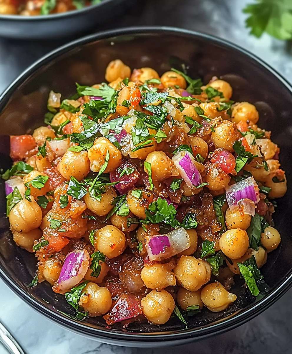 Chaat aux pois chiches