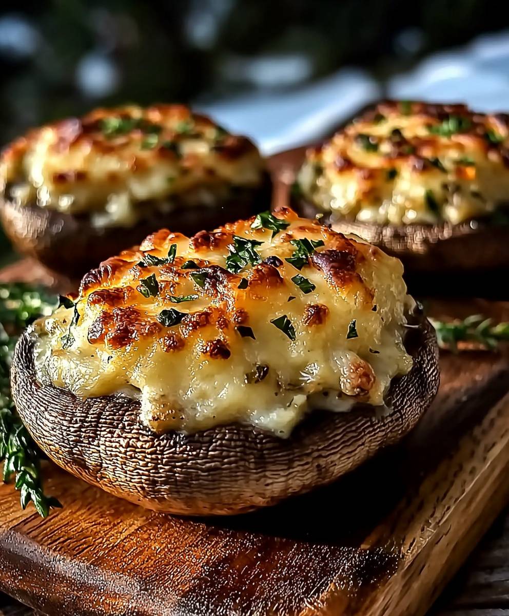 Champignons farcis au fromage