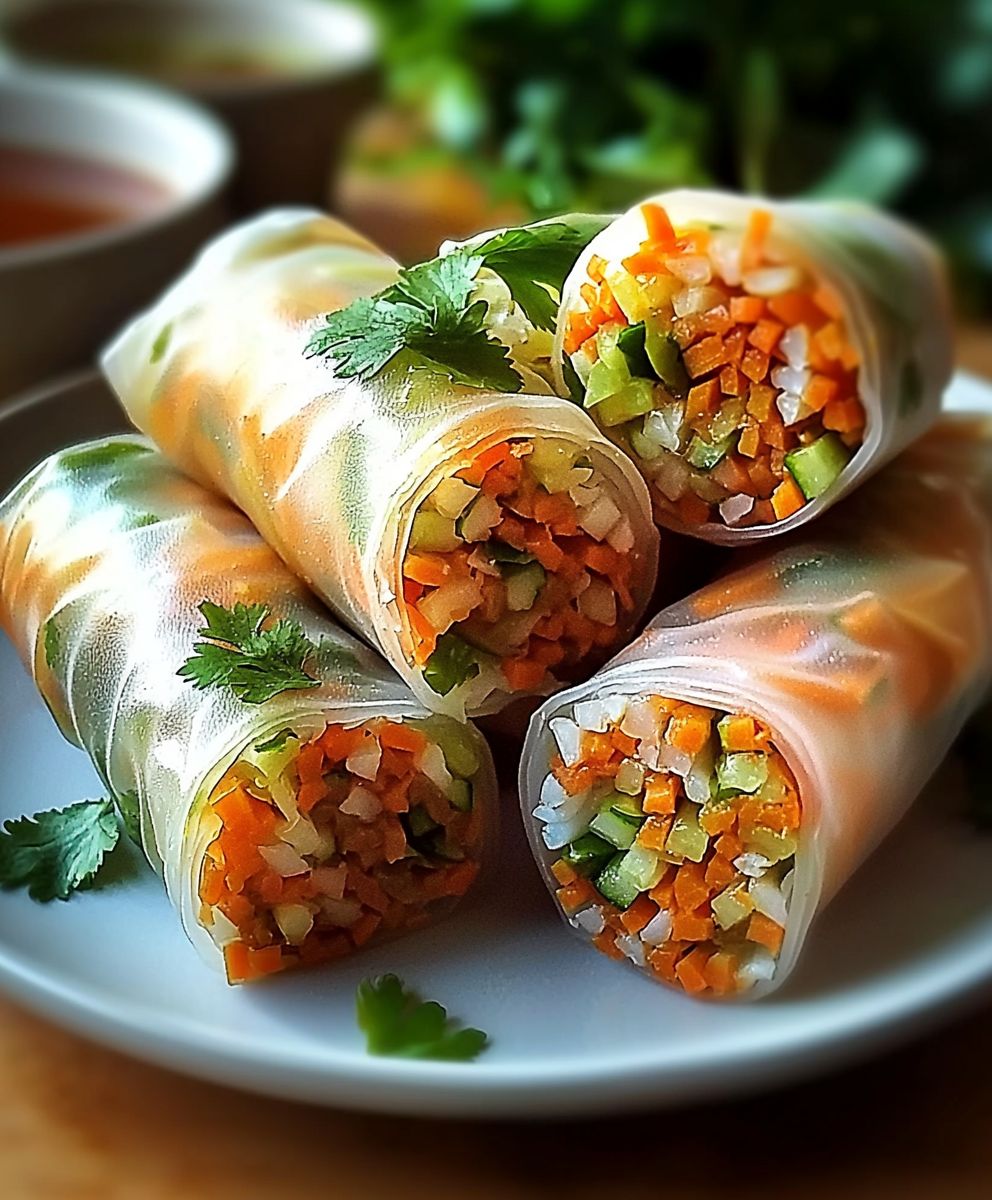 Rouleaux de printemps légumes croquants