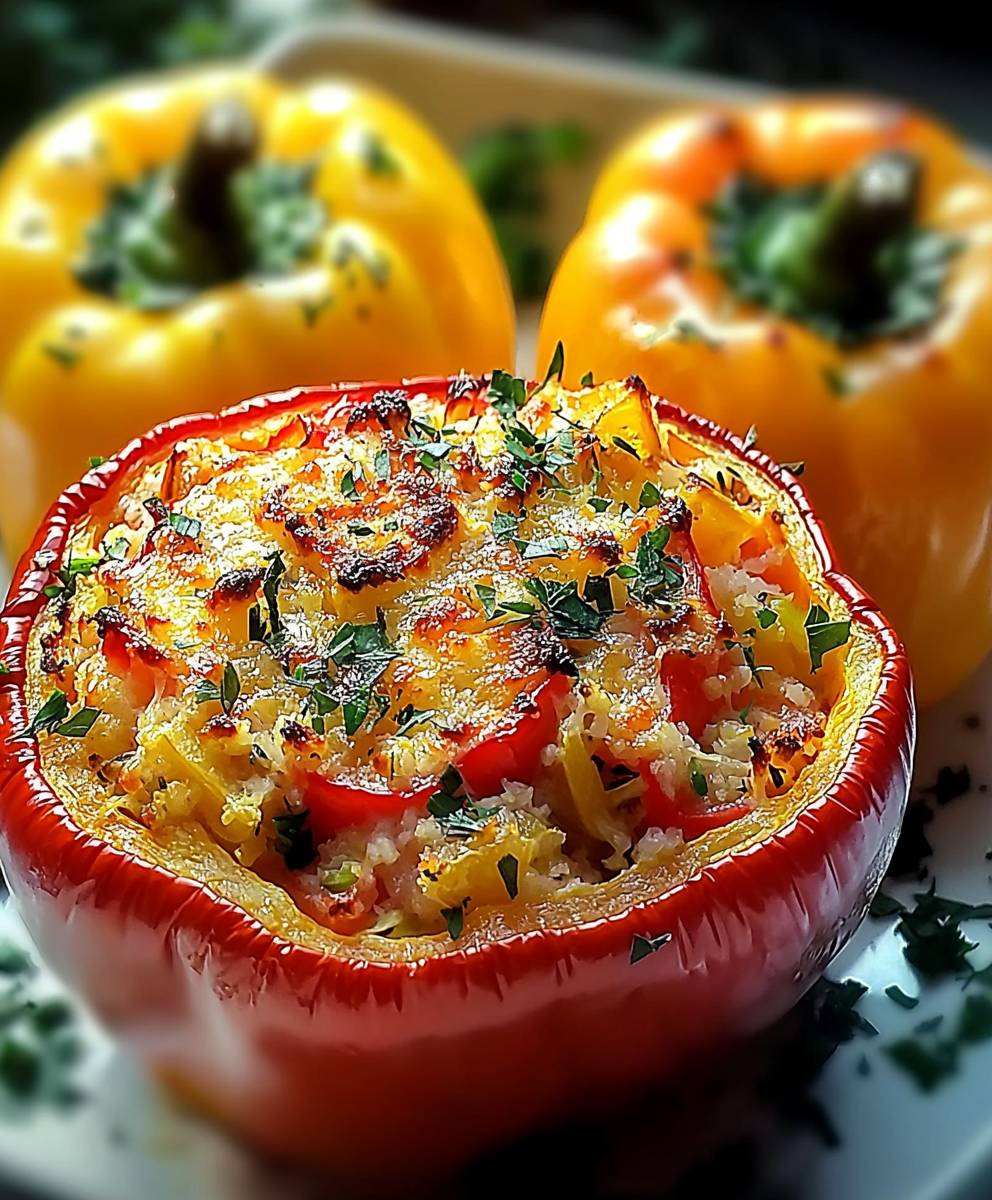 Poivrons farcis légumes