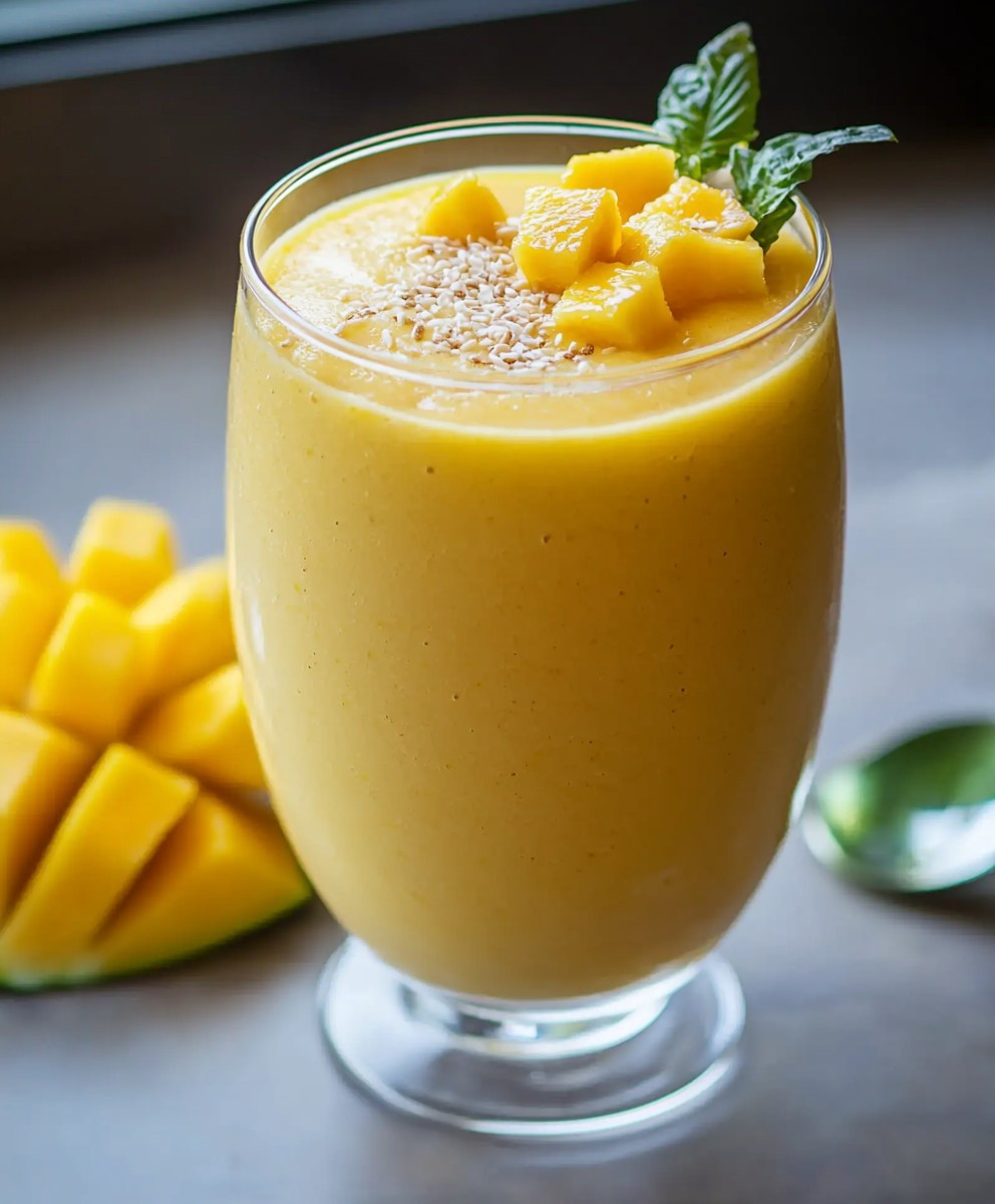 Smoothie tropical mangue