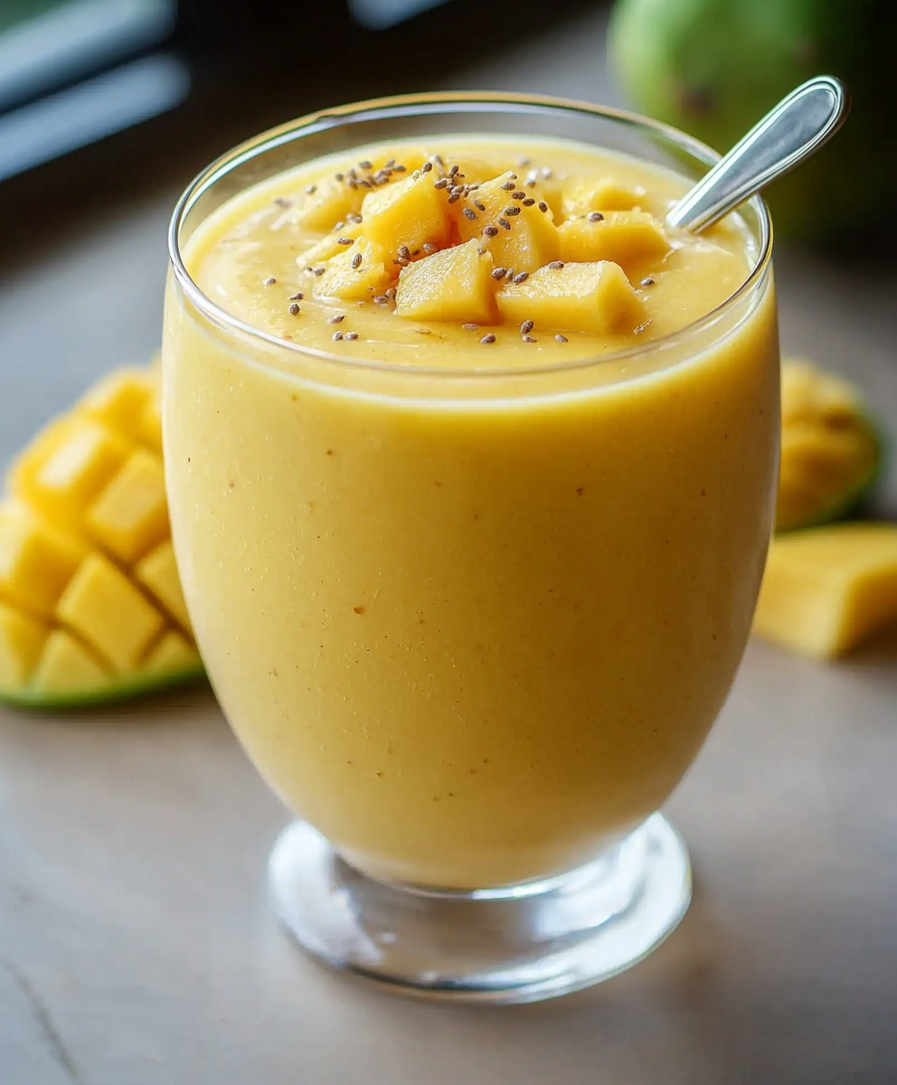 Smoothie tropical mangue