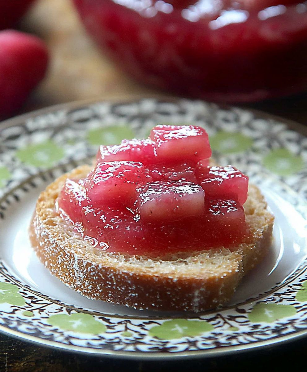 Confiture de rhubarbe maison